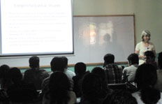 Dr. Bibiana Cujec teaching at Patan Hospital