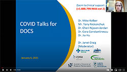 Webinar #4: COVID Talks for Docs